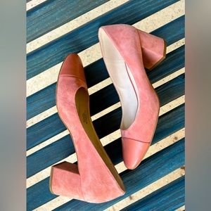 Cole Haan cap toe block heel